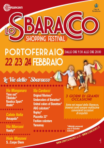 Lo Sbaracco a Portoferraio, tre giorni di grandi occasioni