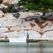 Anadyomene. Nascente dall'acqua - Installate dall'artista Roberto Ghezzi le ultime due tele