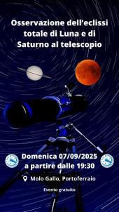 Osservazione dell'eclissi totale di Luna con gli Astrofili Elbani