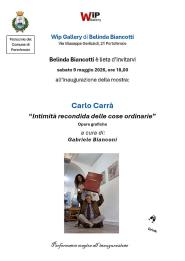 Alla Wip Gallery la mostra di Carlo Carrà – “Intimità recondita delle cose ordinarie”