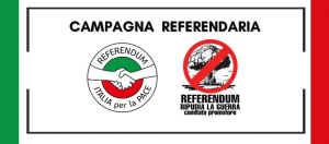 Referendum Italia per la Pace, continua la raccolta firme