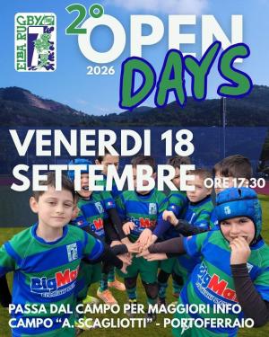 Continua la serie degli Open Days all'Elba Rugby