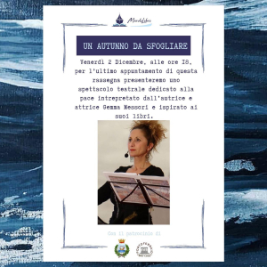 Con Gemma Messori si conclude la rassegna &quot;Librer.dì - un autunno da sfogliare&quot;