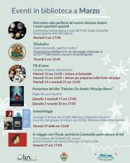 Gli eventi in programma per il mese di marzo in biblioteca a Campo