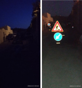 Fotonotizia: via della Regina al buio