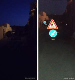 Fotonotizia: via della Regina al buio