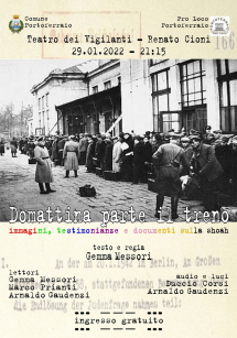 "Domattina parte il treno", stasera ai Vigilanti immagini, testimonianze e documenti della Shoah