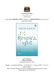 All’Accademia del Bello la presentazione di "Respira, vivi!"