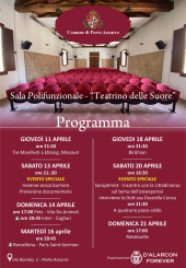 Film, partite ed eventi. Il cartellone della Sala Polivalente ‘Teatrino delle suore’ di Porto Azzurro