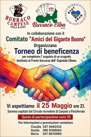 Raccolta fondi del Comitato “Amici del Gigante Buono” per l’acquisto di un ecografo per il Pronto Soccorso elbano