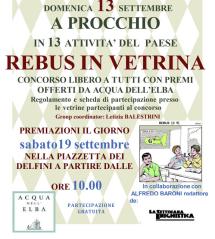 Rebus in vetrina a Procchio