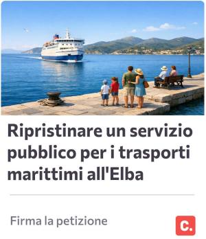 Continua la raccolta firme per il ritorno del trasporto marittimo pubblico all'Isola d'Elba
