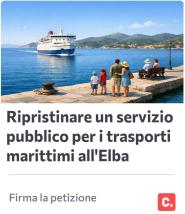 Continua la raccolta firme per il ritorno del trasporto marittimo pubblico all'Isola d'Elba