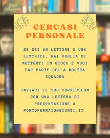 Cercasi personale alla libreria Giunti al Punto di Portoferraio