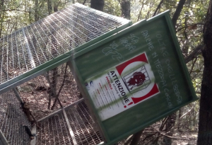 Poggio: Vandalizzata un gabbia per la cattura dei cinghiali
