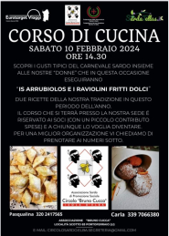 A scuola di cucina sarda: all'Isola d'Elba lezione sui dolci di Carnevale