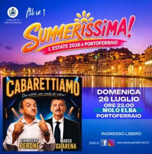 A Portoferraio arrivano i due comici piemontesi Gianpiero Perone e Marco Guarena