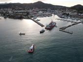 Disincagliata la nave oceanografica che ha raggiunto i Cantieri ESAOM - Video