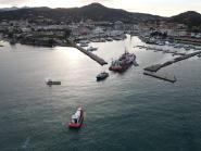 Disincagliata la nave oceanografica che ha raggiunto i Cantieri ESAOM - Video