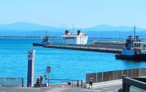 Avaria sul &quot;Rio Marina Bella&quot; che giunge a Piombino rimorchiata con un&#039;ora di ritardo