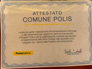 Poste Italiane consegna ai sindaci elbani un riconoscimento per la partecipazione al Progetto Polis
