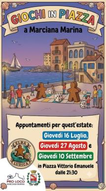 Domani torna "Giochi in Piazza" a Marciana Marina