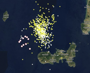 Fotonotizia: Sabato ore 10 - piovono scariche elettriche a nord dell&#039;Elba