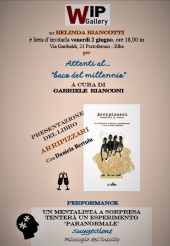 Performance letterario-illusionistica alla WIP Gallery di Portoferraio