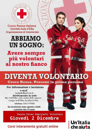 Al via il corso di formazione per volontari della Croce Rossa