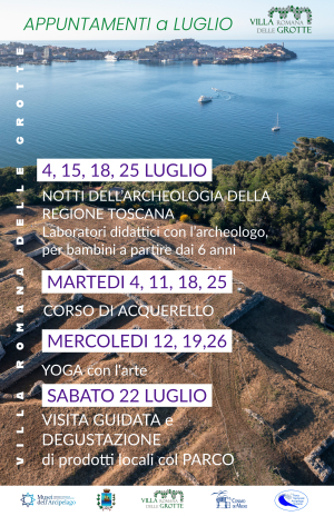 Gli eventi di Luglio alla Villa Romana delle Grotte