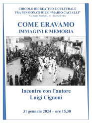 Storie riesi in un incontro col giornalista/scrittore Luigi Cignoni