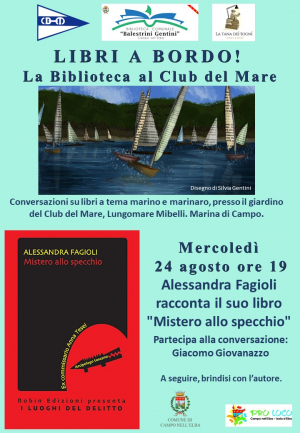Alessandra Fagioli ed il suo “Mistero allo specchio” ospiti del Club del Mare