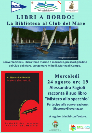 Alessandra Fagioli ed il suo “Mistero allo specchio” ospiti del Club del Mare