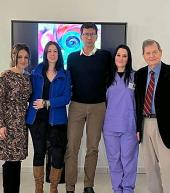 Il Rotary Club elbano dona un monitor touch screen alla RSA di Casa del Duca