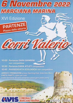 Torna la &quot;CorriValerio&quot; a Marciana Marina