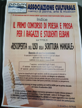 Concorso di poesie e prose per ragazzi dell'Elba dai 6 ai 20 anni