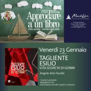 Approdare a un libro - Il 23 gennaio la presentazione di "Tagliente Esilio"