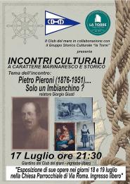 "Pietro Pieroni… solo un Imbianchino?" - La conferenza domani al Club del Mare di Campo
