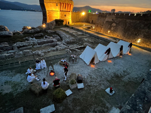 Ricostruzione dell&#039;accampamento napoleonico alla Linguella