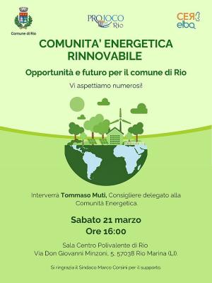 Inizia da Rio il percorso di incontri pubblici della Comunità Energetica dell’Isola d’Elba