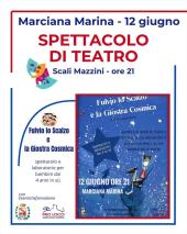 Teatro per bambini a Marciana Marina, il 12 giugno andrà in scena "Fulvio lo Scalzo e La Giostra Cosmica"
