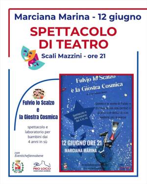 Teatro per bambini a Marciana Marina, il 12 giugno andrà in scena &quot;Fulvio lo Scalzo e La Giostra Cosmica&quot;