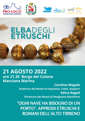 A Marciana Marina incontro sulla navigazione al tempo degli Etruschi con le archeologhe Edina Regoli e Carolina Megale