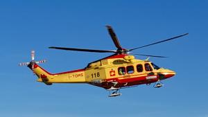 Cade dalla bici sul Monte Orello: 38enne soccorso con Pegaso