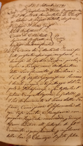 2 settembre 1791. Manifestazione di ossequio e vassallaggio di Portoferraio all'insediamento del Granduca di Toscana