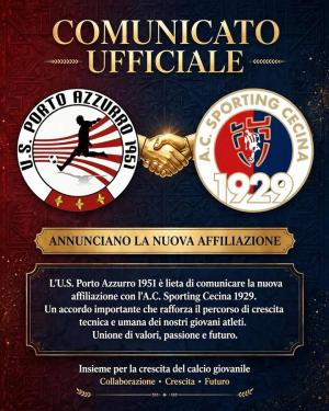 US Porto Azzurro e AC Sporting Cecina 1929: insieme per il futuro del settore giovanile