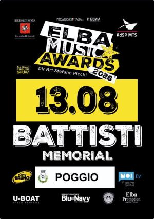 Stasera a Poggio Battisti Memorial degli Elba Music Awards