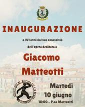 A Capoliveri l'inaugurazione dell'opera di Lorenzo Pacini dedicata a Giacomo Matteotti