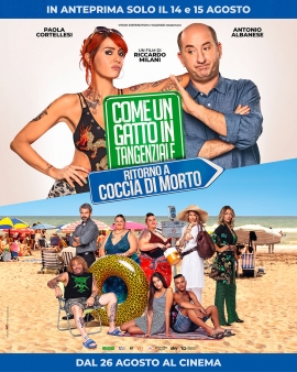 Anteprima nazionale del film  "Come un gatto in tangenziale" al cinema all'aperto marinese