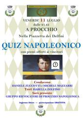 Venerdì 11 luglio torna a Procchio il Quiz Napoleonico